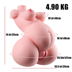 Marissa: 4.9kg Pregnant Sex Doll Big Vagina Fat Girl Sex Torso