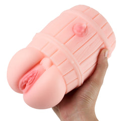 Tub Girl: Anal Onahole Pocket Pussy For Men Wooden Cask Big Ass Pussy