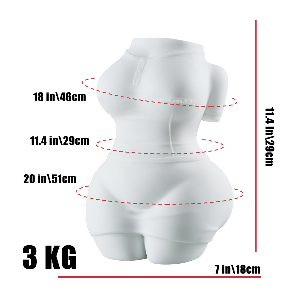 Breenda:skirt girl sex doll torso All-White Design Sex Toy For Men