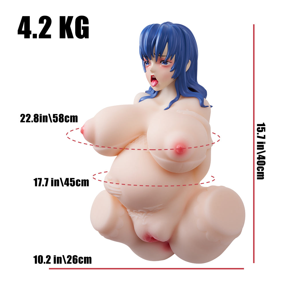 Blanche: 4.2kg Pregnant SexDoll Preggo Belly Anime Sex Doll Torso