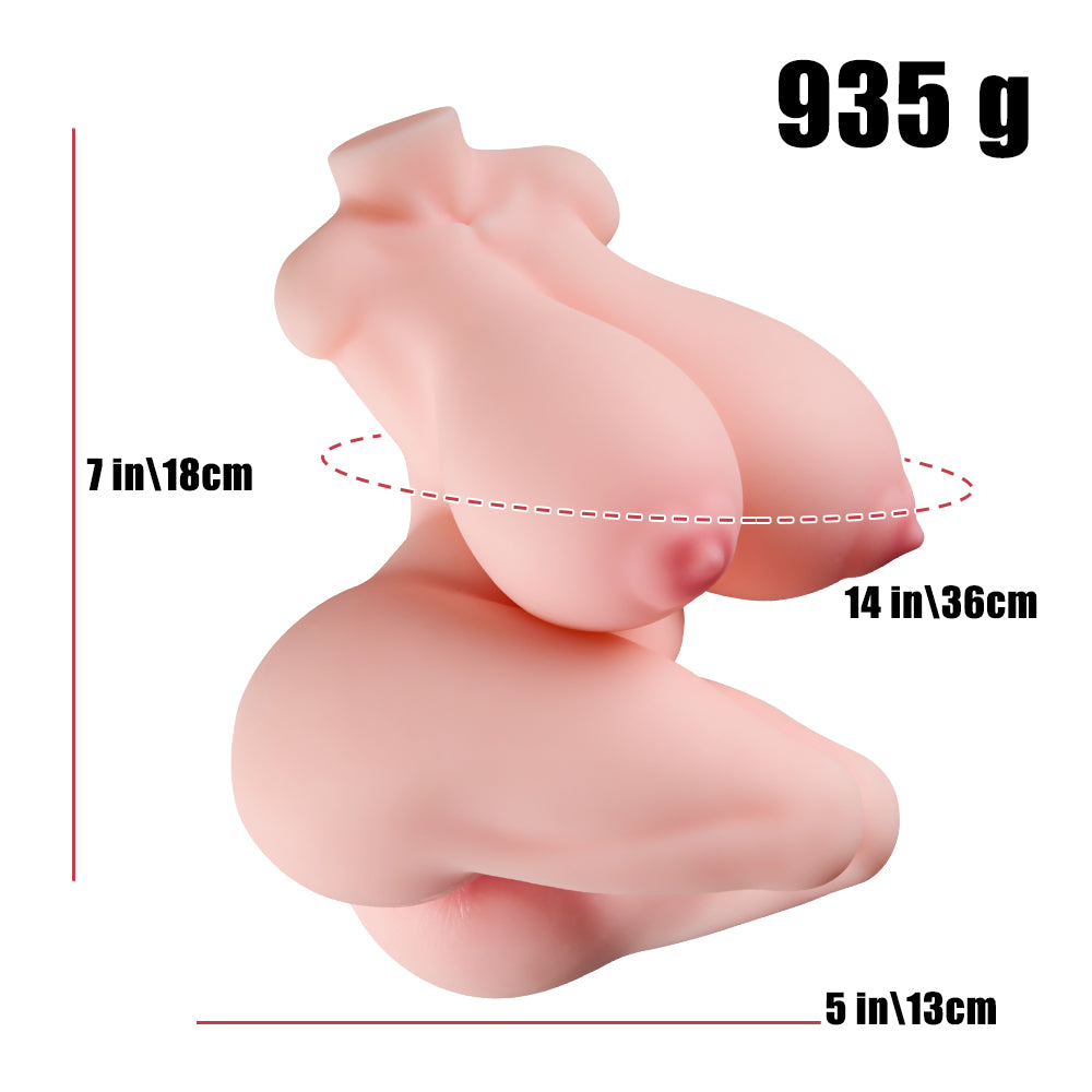 Madz is Stacked: 14.5 LB Maid Sex Doll for Men Big Breast Torso Sex Doll